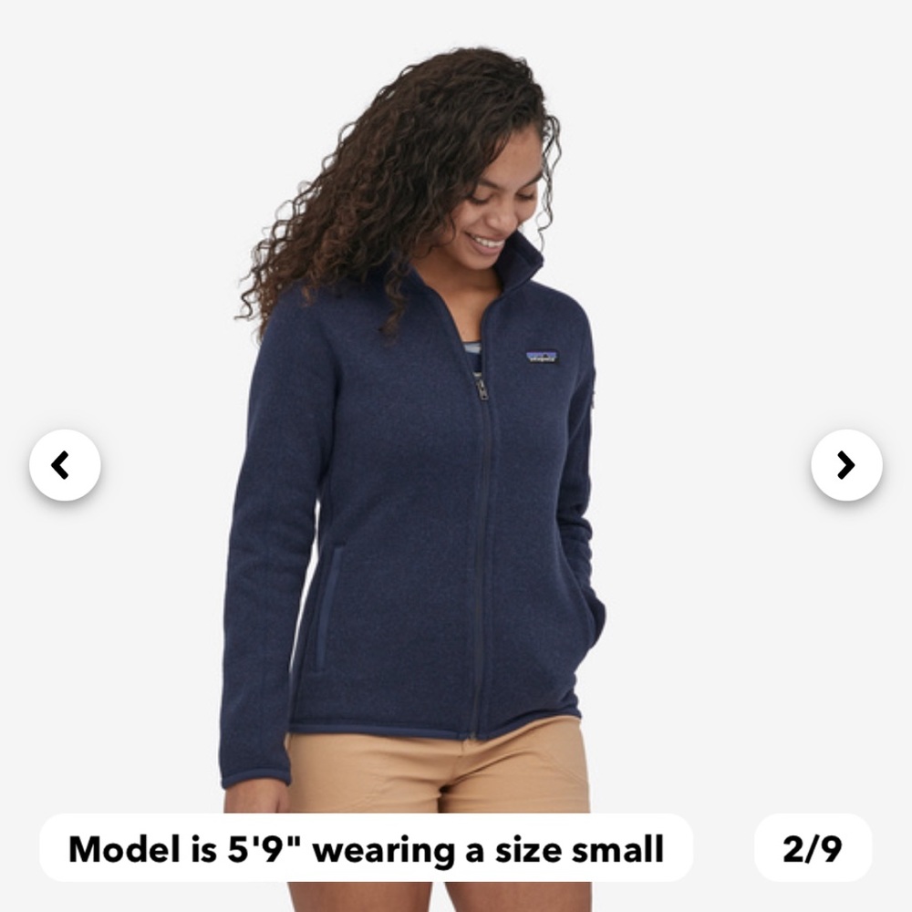 Patagonia Women’s Better Sweater Jacket Full Zip Navy XS - Picture 7 of 7